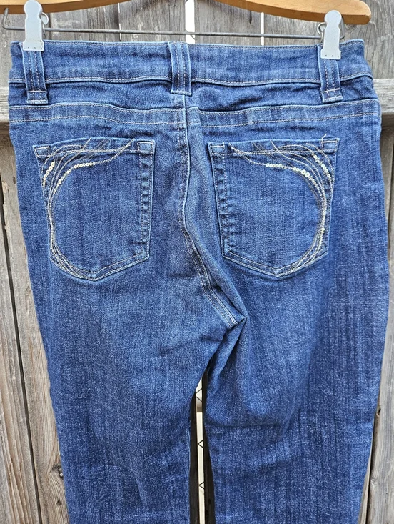 Lee Straight Leg Women's Jeans in Dark Blue Denim Size 19 - Picture 14 of 16